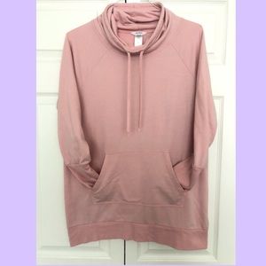 Light Pink Jockey Brand Cowel Neck Sweatshirt
